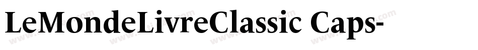 LeMondeLivreClassic Caps字体转换